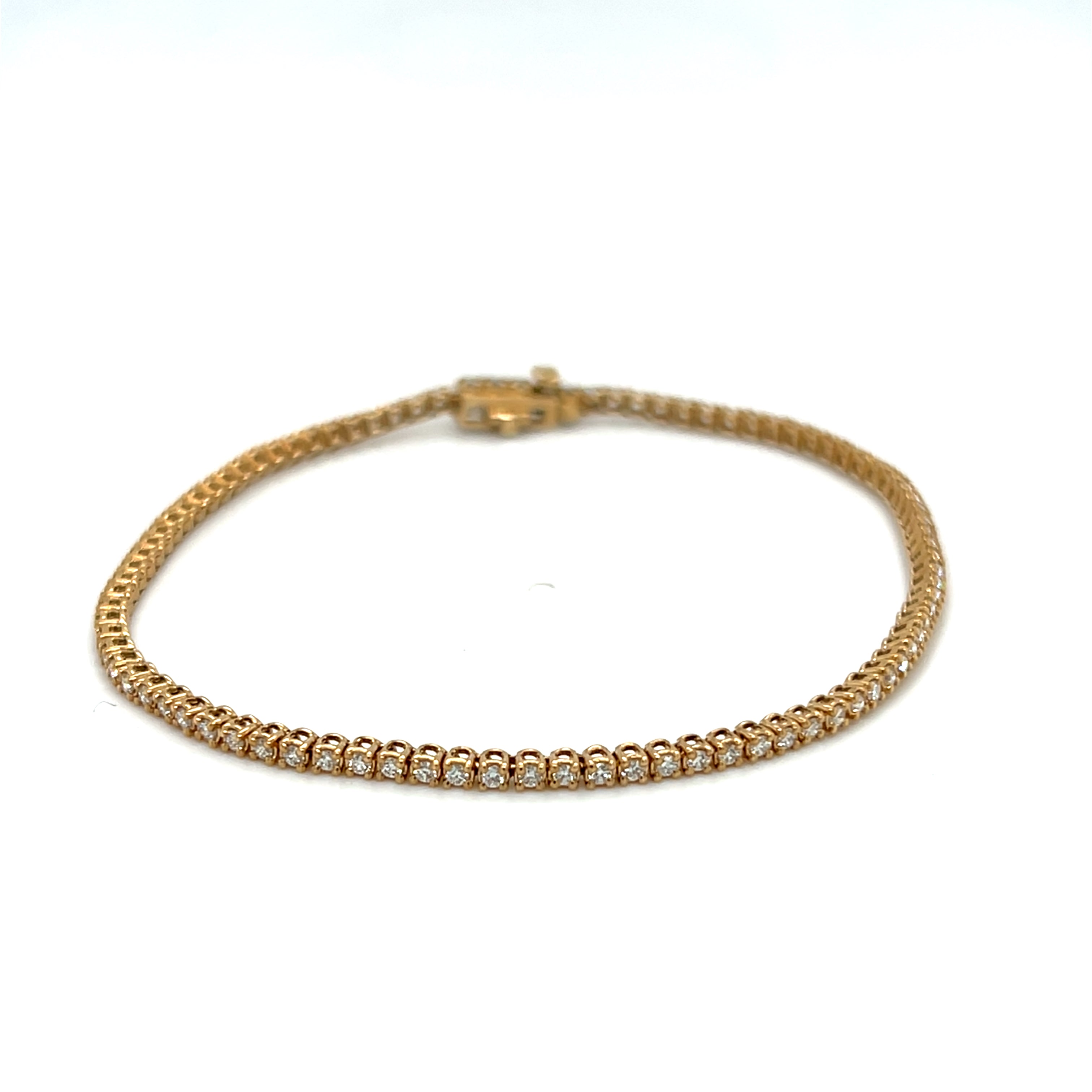 9ct Yellow Gold Tennis Bracelet