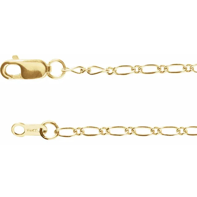 14K Yellow Gold-Filled Figaro Chain