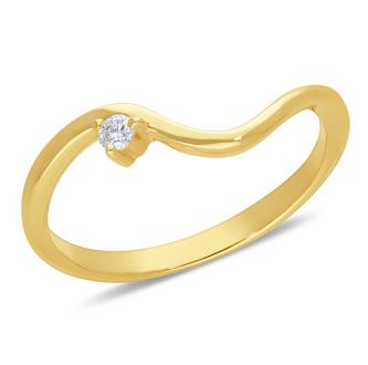9ct Yellow Gold Diamond Wedding Band