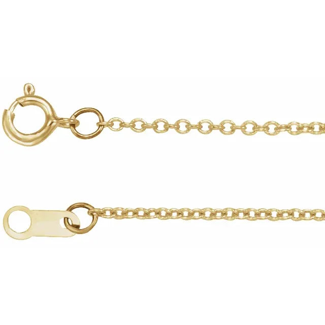 14K YELLOW GOLD-FILLED CABLE CHAIN