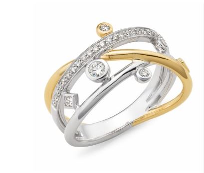 9ct Multi-Coloured Lab-Grown Diamond Ring