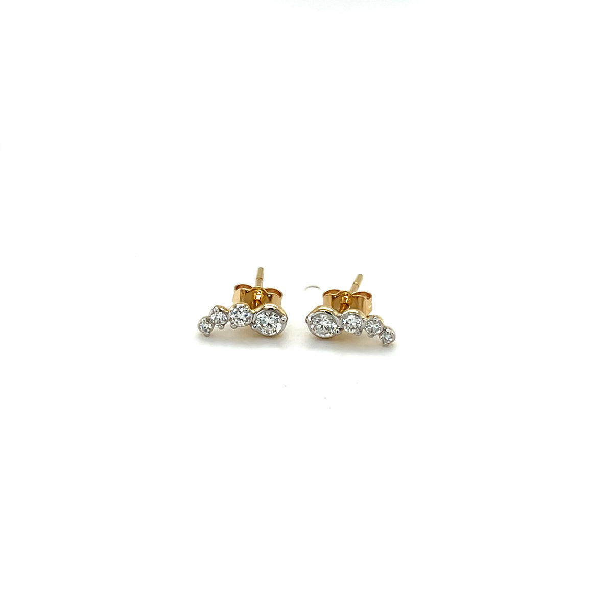 9ct Yellow Gold Lab-Grown Diamond Earrings