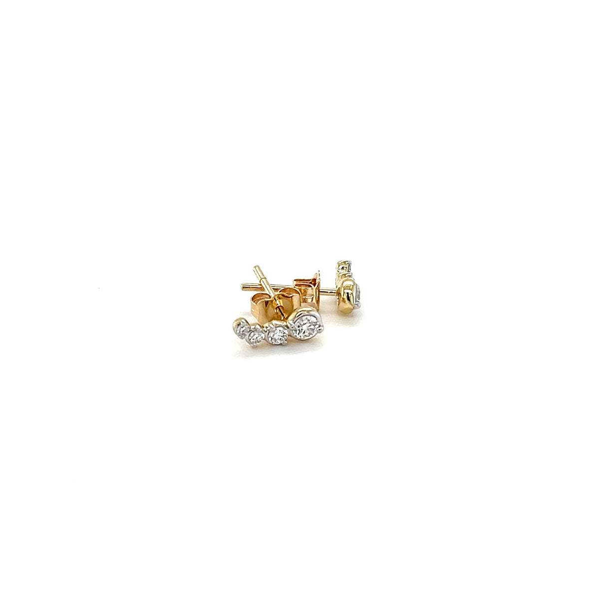 9ct Yellow Gold Lab-Grown Diamond Earrings