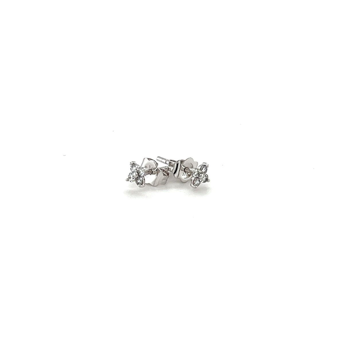 9ct White Gold Lab-Grown Diamond Earrings
