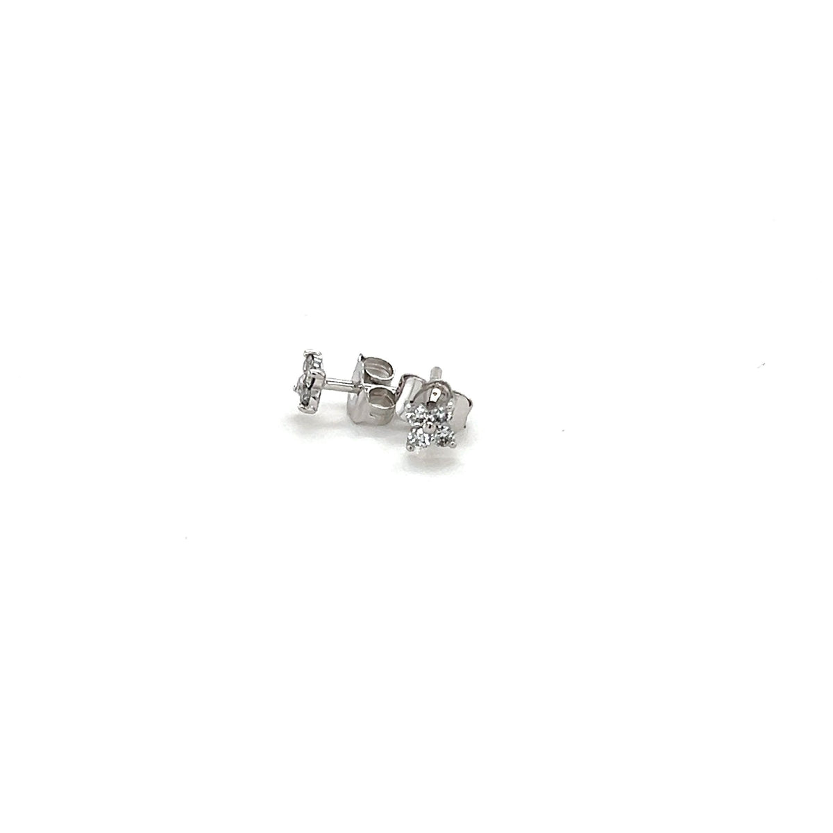 9ct White Gold Lab-Grown Diamond Earrings