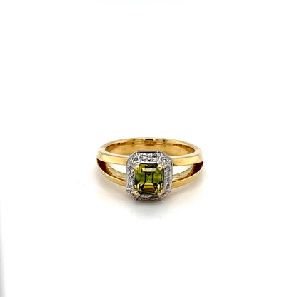 18ct Yellow Gold Parti Sapphire Ring