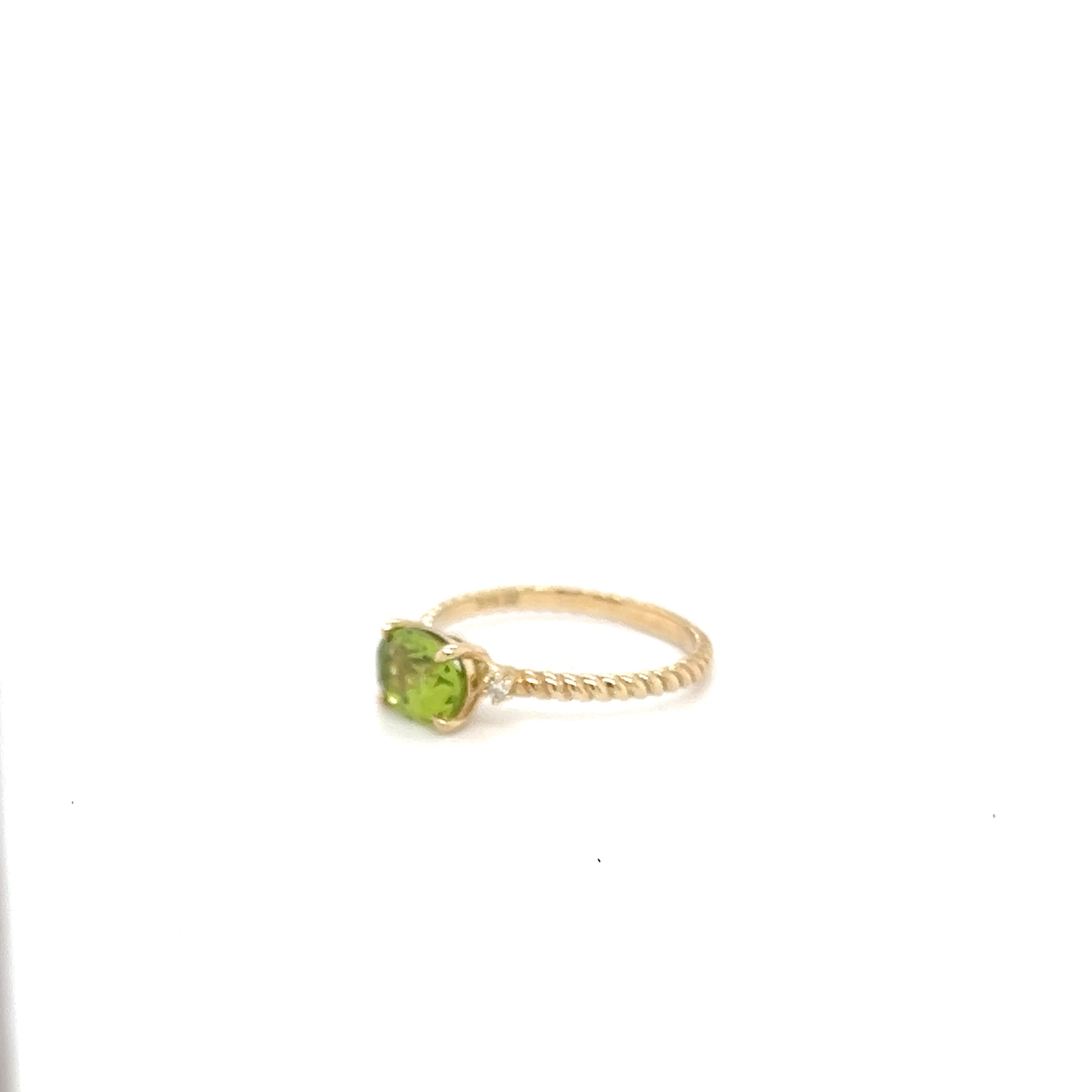9ct Yellow Gold Peridot Ring