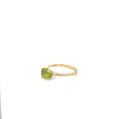 9ct Yellow Gold Peridot Ring