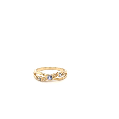 9ct Yellow Gold Tanzanite Ring