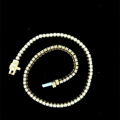 9ct Yellow Gold Tennis Bracelet