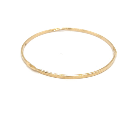 9ct Yellow Gold Twisted Bangle