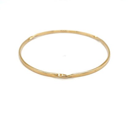 9ct Yellow Gold Twisted Bangle