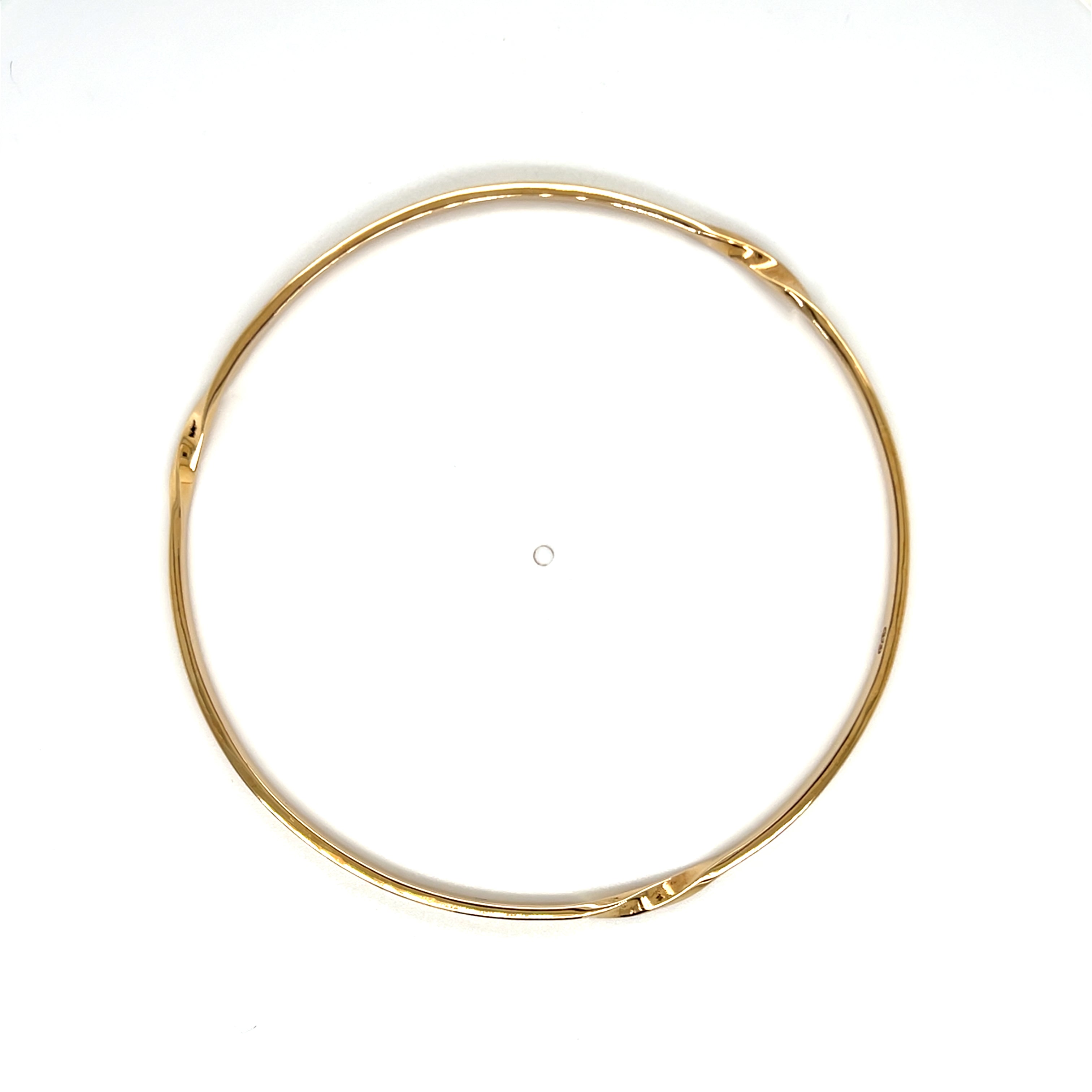 9ct Yellow Gold Twisted Bangle