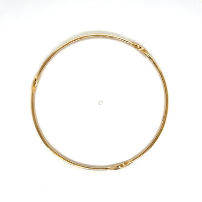 9ct Yellow Gold Twisted Bangle