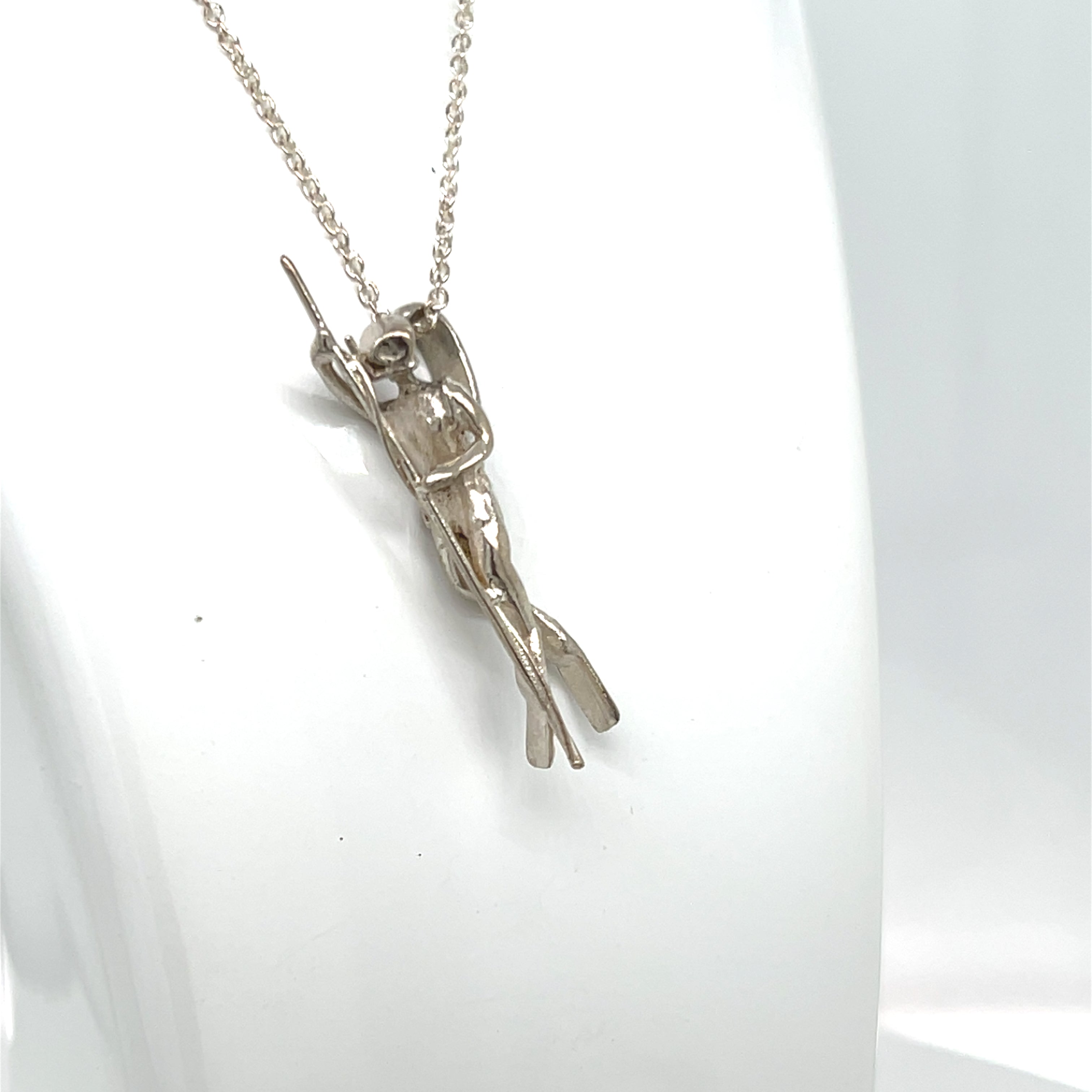 HANDMADE STERLING SILVER SPEARFISHER PENDANT