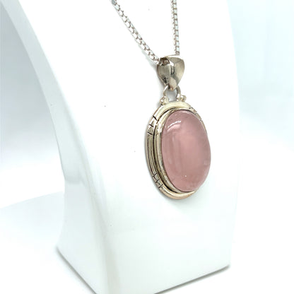 Rose Quartz Oval Pendant