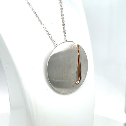 STERLING SILVER GOLD PLATED PENDANT