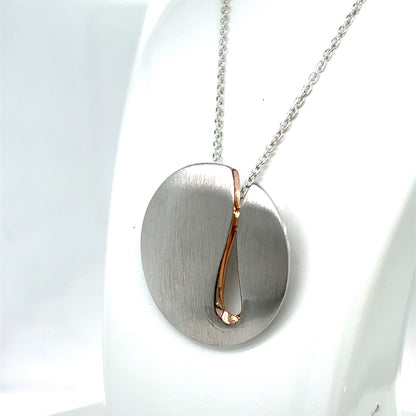 STERLING SILVER GOLD PLATED PENDANT