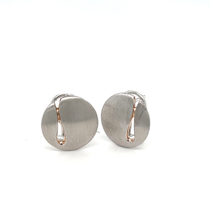 STERLING SILVER GOLD PLATED EARRINGS