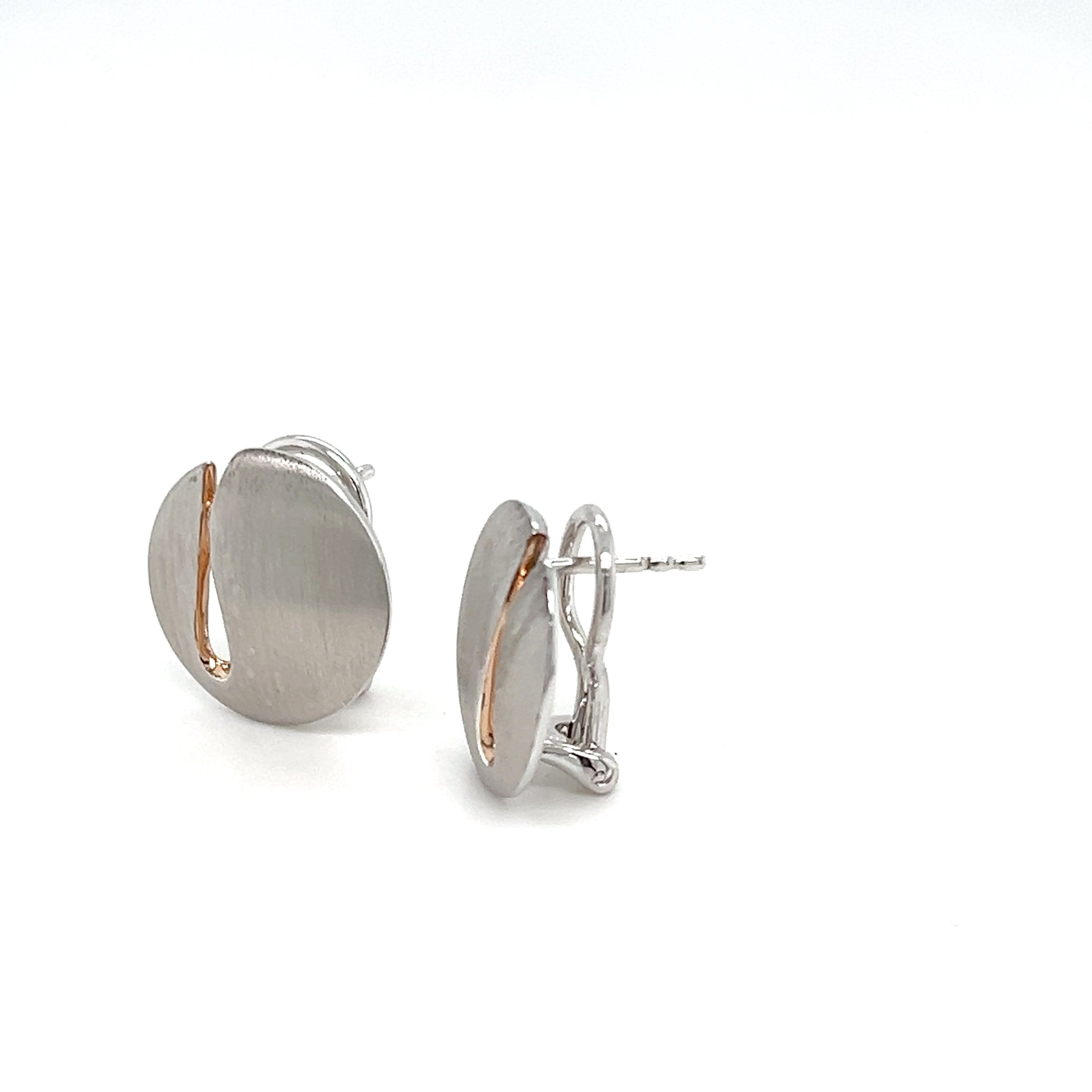 STERLING SILVER GOLD PLATED EARRINGS