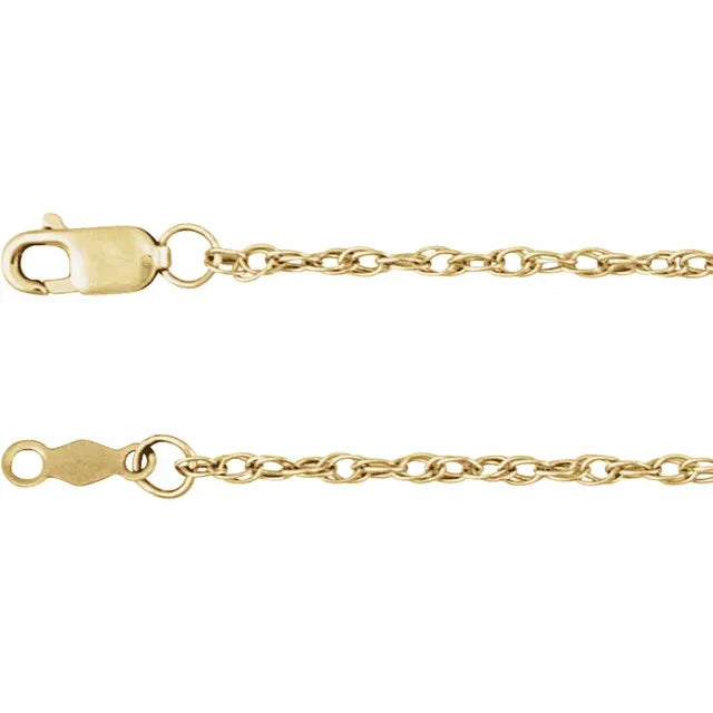 14K Yellow Gold-Filled Flat Cable Chain
