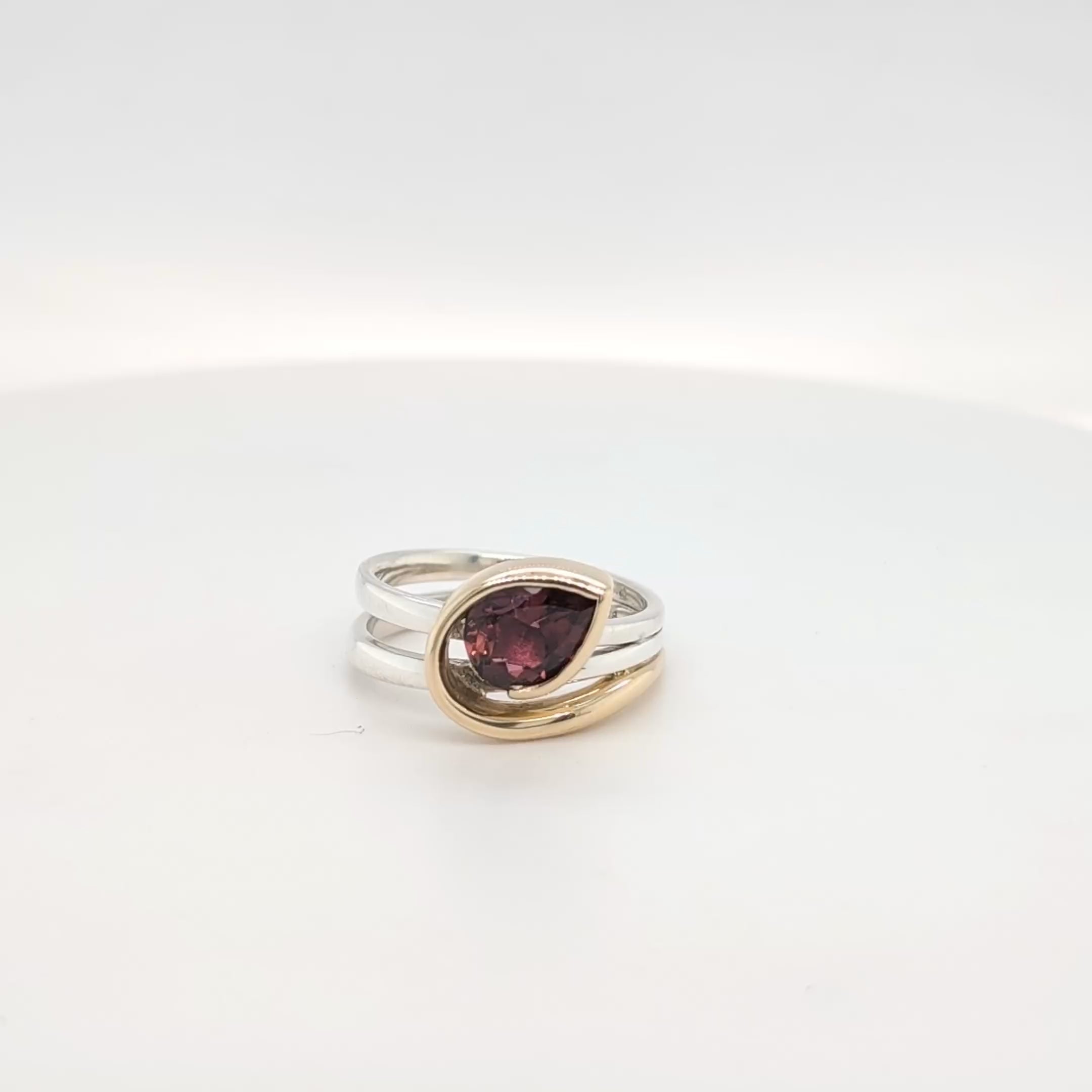PEAR CUT TOURMALINE RING