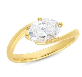 9ct Yellow Gold 1.50ct Lab-Grown Diamond Ring