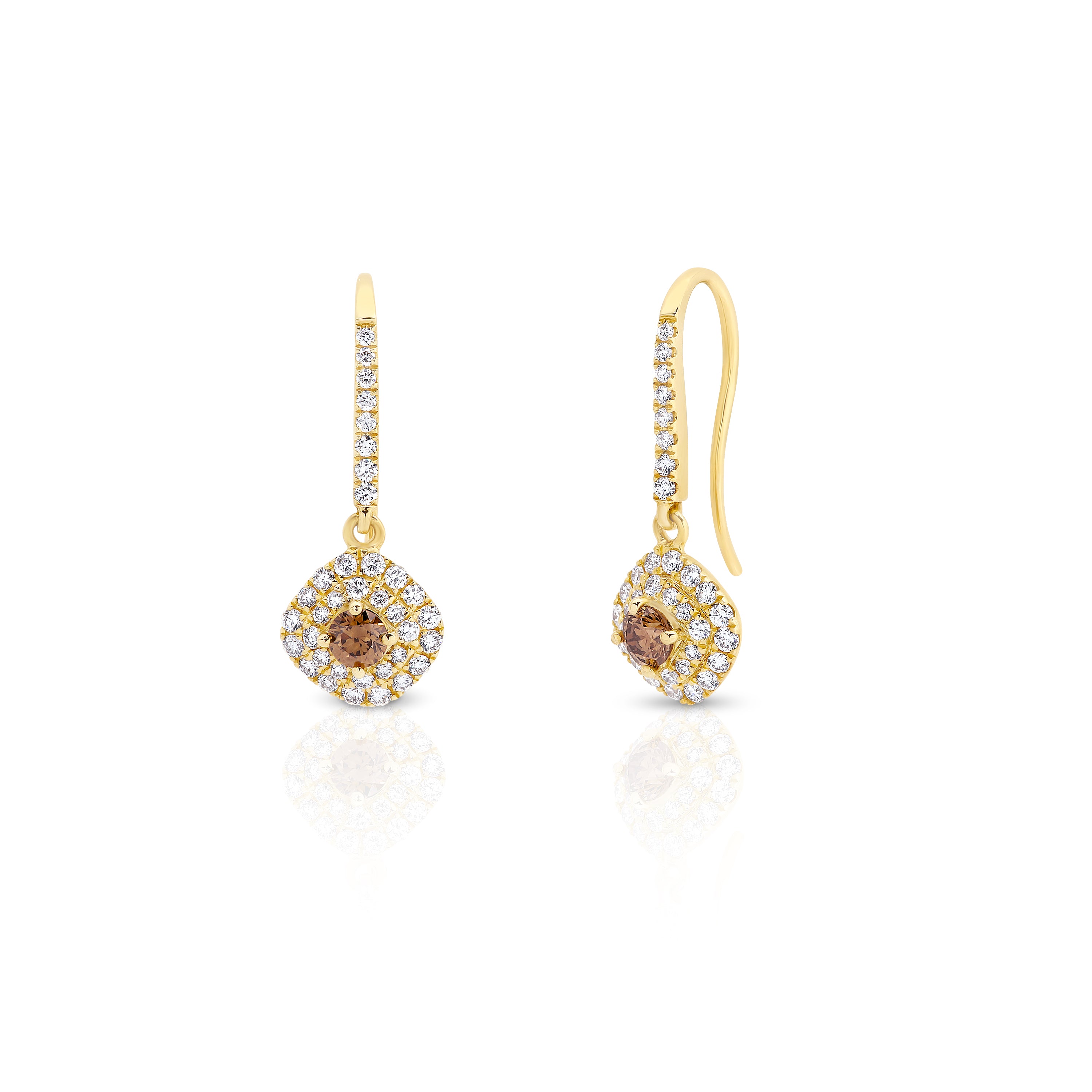 Argyle Diamond 18ct Yellow Gold Earring