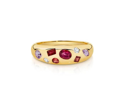 Fancy shape ring 9ct yellow gold