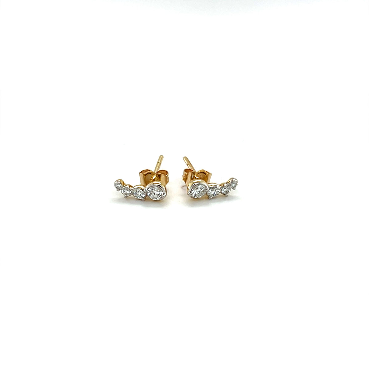 9ct Yellow Gold Lab-Grown Diamond Earrings
