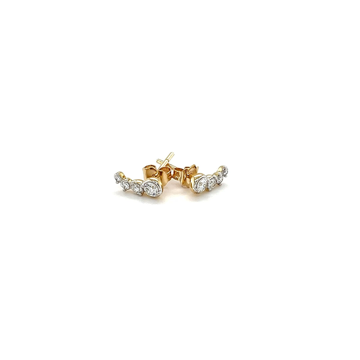 9ct Yellow Gold Lab-Grown Diamond Earrings
