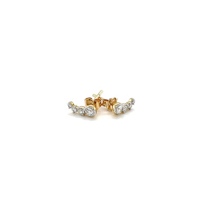 9ct Yellow Gold Lab-Grown Diamond Earrings