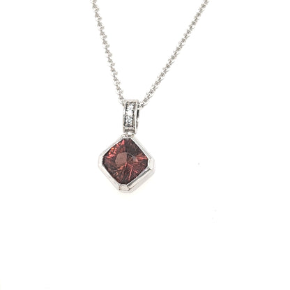Tourmaline Pendant set in White Gold