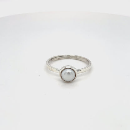 Sterling Silver Freshwater Pearl Ring