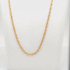 YELLOW GOLD OVAL BELCHER CHAIN 50CM