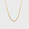 9CT YELLOW GOLD ITALIAN SPIGA CHAIN 45CM. Custom jewellery Sunshine Coast & Australia 