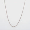 WHITE GOLD CABLE CHAIN 45CM